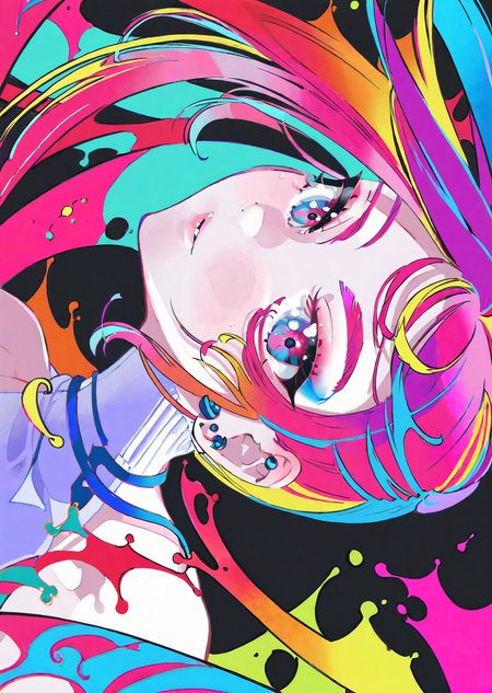by yoneyama mai, by poire
beautiful girl, age 19, hotpink hair, 
 piercing eyes
 masterpiece, best quality, high quality, highres, absurdres, very detailed, high resolution, sharp, sharp image, 8k, vivid, colorful, stunning, anime, aesthetic