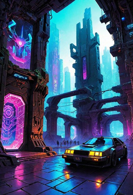 ASCIIshadowrun_party, cyberpunk, high-tech lowlife, netrunner, stylized, shadowrun_surface