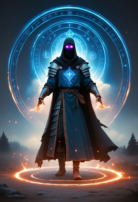 score_9,score_8_up,score_7_up, full shot, medieval druid doing arcane magic at stonehenge, medieval england, glowing circle of runes, magic circle, glowing purple eyes, glowing magic symbols,  fantasy scene