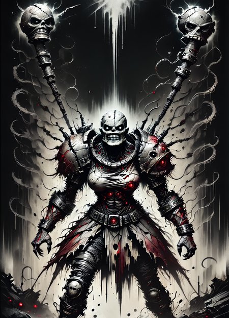 DonMB01dD4rkXL score_9, score_8_up, score_7_up, score_6_up, female damaged dalek, mercenary,sorcerer, celestial hammer rating_safe   <lora:DonMB01dD4rkXL-pony:1>