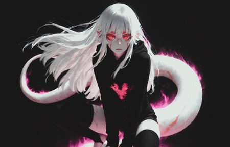 1girl, (solo:1.3), sideways glance, staring, glowing eyes, thick eyelashes, long eyelashes, out of frame, (dynamic pose:1.3), (cowboy shot:1.3), medium breasts, 
<lora:ADA_AD-6-0001A_Character_LoRA:0.8> monster girl, ad-6-0001a, barefoot, colored skin, cup,  hood down, monster girl, pointy ears, red eyes, sitting, thighhighs, white hair,
(WLOP:0.39),(ciloranko:0.81),(ebifurya:0.27),
very awa, best quality, highres, masterpiece,