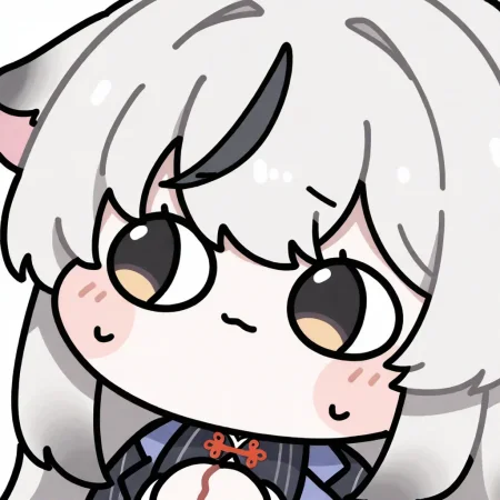1girl, solo, blush, closed mouth, sweat, black eyes, :3, chibi, deformed, kokona \(blue archive\), 
very awa, masterpiece, best quality, amazing quality, absurd res, hi res, highres,  <lora:NoobV065sHyperDmd:1>  <lora:nunchi:1>