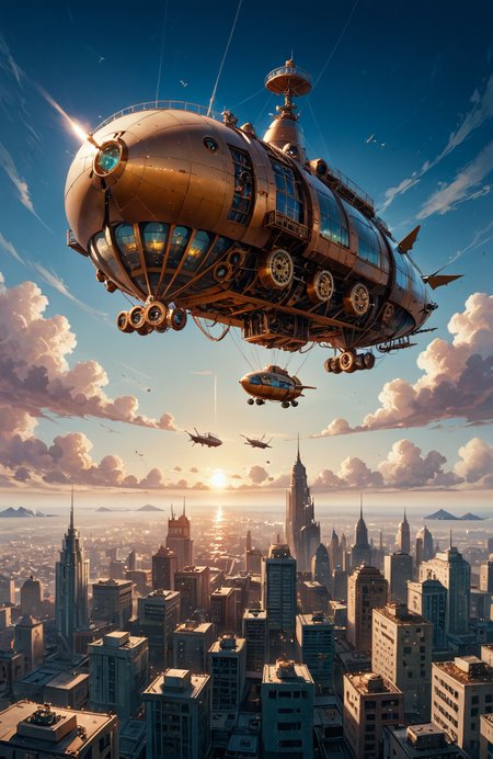 score_9, score_8_up, score_7_up, score_6_up,
A steampunk airship floating over a futuristic city at sunset, with golden gears and smokestacks visible against a sky filled with clouds and flying machines.  <lora:FLUX - Painted_World:1> <lora:FLUX - Sinfully_Stylish (Dramatic Lighting):0.6> <lora:FLUX - Vividizer - Flux Enhancer:0.6>
detailxl_xl, <lora:add-detail-xl:0.8>,  ,  <lora:Fant5yP0ny:0.8>,  <lora:sinfully_stylish_SDKL:0.8>,  <lora:SDXL_BetterFaces-LoRA_v1:0.8> 4ng3l face,