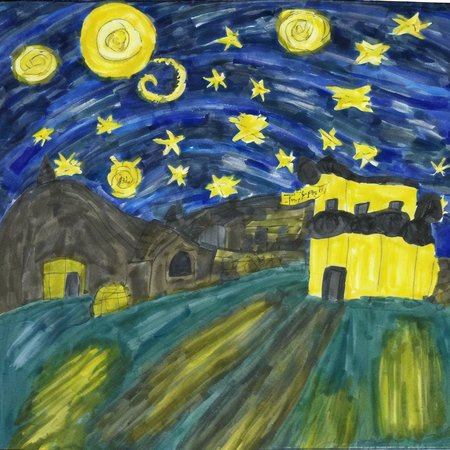 Starry night,  Chris Chan style <lora:ChrisChanXL-000003:0.8>