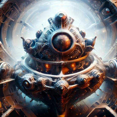 diamondMW, countless diamonds, ral-frctlgmtry, Tali Zorah, in the engine room of a spaceship, diamond pipes and tubing being used to withstand the heat of the engine