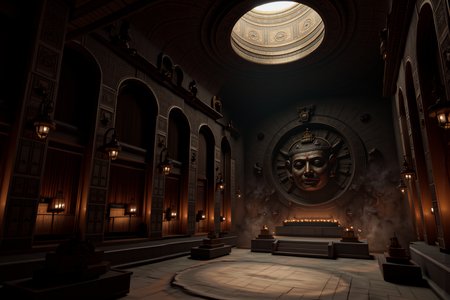 Ancient Temple Interior
