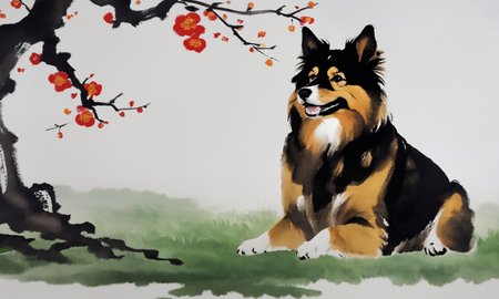 <lora:cipcd_xl-000005:0.9>,a colorful theme cipcd_xl painting,a dog is sitting on the grass,chinese zodiac,no humans,solo,whitebackground,simple background,simple detailed,8K,HDR,UHD,masterpiece,best quality,high resolution,wallpaper