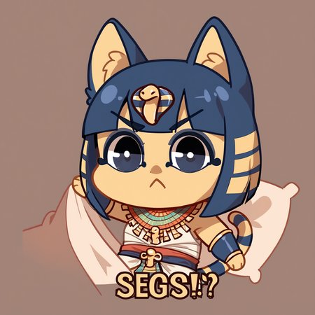 score_9, score_8_up, score_7_up, rating_safe, <lora:Smooth Anime Style LoRA XL:0.8>, <lora:Realistic_2.5DAnime_Merge1:0.5>,
1 girl, solo, cute, ankha, <lora:Seggs_XLPD:1>, seggs, chibi, grumpy, english text