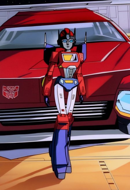 robot planet in space
score_8_up <lora:Transformers 86 FT-000005:1> 1female, autobot, female, red body, red legs, red head, red helmet, small body, petite body, full body, slim body, round large eyes, blue eyes,  small horns protruding from head, , female lips, thin waist, excited expression, transforms in to car, slender form, no stomach grill, red stomach, short stubby, legs, no blue colour,
