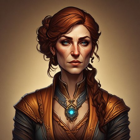 lumenarium, human adventures character, portrait view, woman