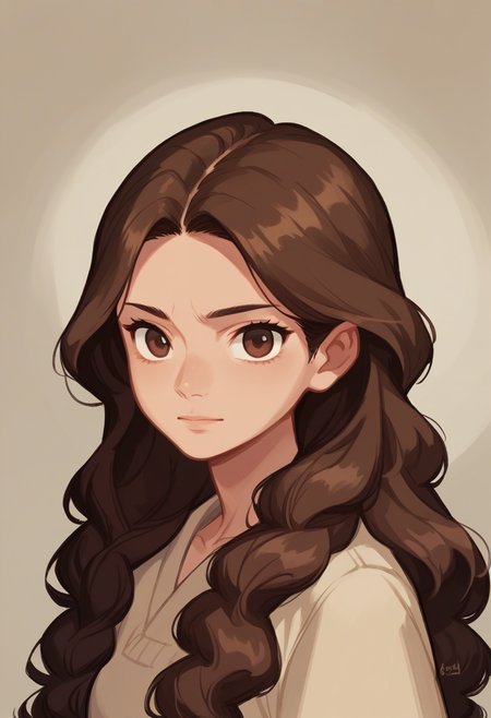 score_9, score_8_up, score_7_up, score_6_up, source_anime, 1girl,solo,long hair,brown hair, parted hair, portrait, brown eyes, looking at viewer, 
<lora:hong_soonsang_v0.3-pony:1>