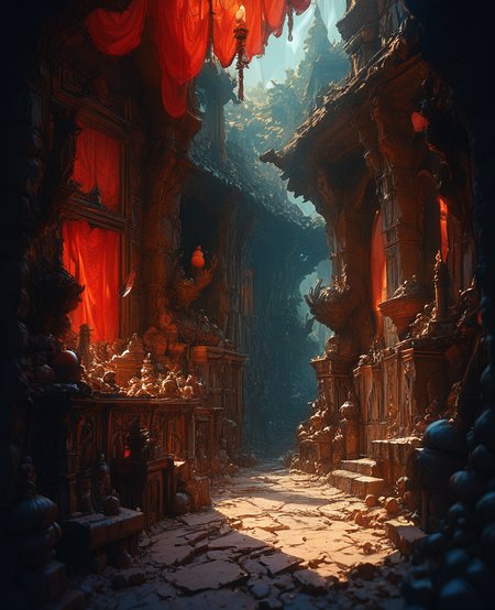 PonyScores7,Forbidden ancient sacrificial altar in the woods,masterpiece, best quality, very aesthetic,<lora:StS_PonyXL_Detail_Slider_v1.4_iteration_3:3> <lora:zy_Detailed_Backgrounds_v1:1.5>  <lora:Anime_Enhancer:1>