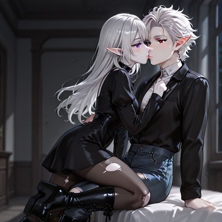 Tenderly Kissing (concept) IL