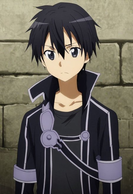 high resolution, solo, best quality, 1Boy, Kazuto Kirigaya, Black Hair, Black Eyes, fell down, revenged, dying, OverallDetail