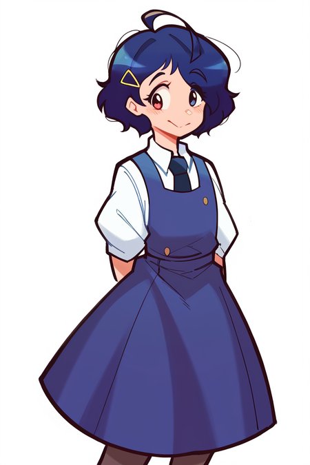 score_9, score_8_up, score_7_up, score_6_up, score_5_up, score_4_up,
BREAK
<lora:XL_C_AiOhtoWeighted-06:1>, a1ohto, pinafore uniform, 
BREAK
standing up, 
BREAK
simple background, <lora:Tsuvida:0.8>