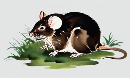 <lora:cipcd_xl-000005:0.9>,a colorful theme cipcd_xl painting,a rat is sitting on the grass,chinese zodiac,no humans,solo,whitebackground,simple background,simple detailed,8K,HDR,UHD,masterpiece,best quality,high resolution,wallpaper
