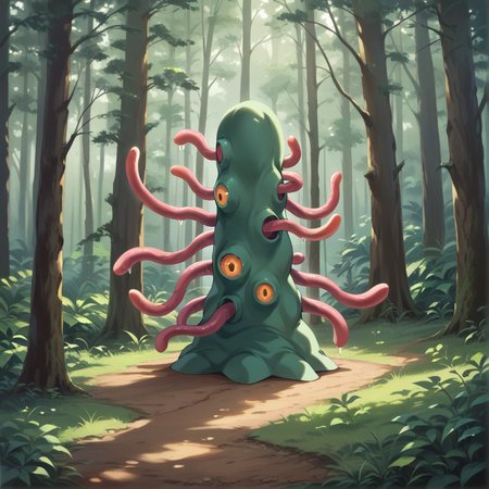 score_9, score_8_up, score_7_up, masterpiece, high quality, , ultra detail, ultra quality, 8k,, motion line , motion blur
in forest, no human, roper, roper with one eye, tentacles <lora:bnroper:1>