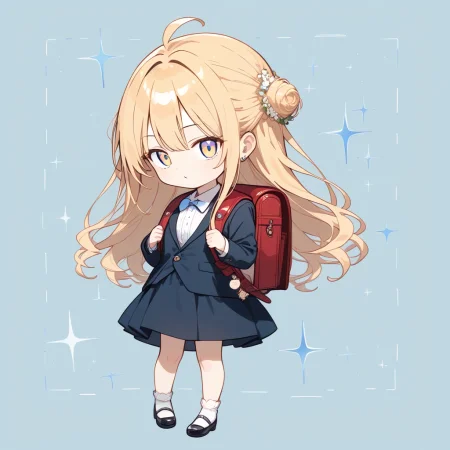 masterpiece, best quality, very aesthetic, absurdres, masterpiece, best quality, very aesthetic, absurdres
1girl,chibi,fancy background, 
randoseru,backpack<lora:randoseru_majin_v4:1:lbw=0,0,0,0,0,0,1,1,0,0,0,0>