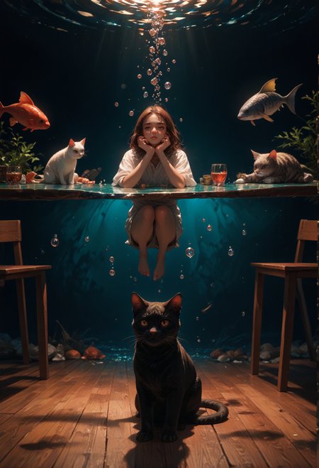 score_9,score_8_up,score_7_up,embedding:zPDXL2, film grain,Cinematic Lighting, Expressiveh,th3rm4l,colorful, , sitting, water, cup, no humans, animal, border, table, cat, alcohol, drinking glass, fish, bubble, underwater, air bubble, surreal<lora:增强\(收藏)\sdxl_lightning_8step_lora.safetensors:1.0:1.0> <lora:增强\(收藏)\Expressive_H-000001.safetensors:0.4:0.4> <lora:增强\(收藏)\Hands XL 4.safetensors:1.0:1.0> <lora:增强\(收藏)\glowneon_xl_v1.safetensors:0.5:0.5> <lora:extremely detailed (no trigger).safetensors:1.0:1.0> <lora:Vixon\(收藏)\Vixon's Pony Styles Thermal.safetensors:0.4:0.4> <lora:增强\(收藏)\sinfully_stylish_PONY_0.2.safetensors:0.4:0.4>