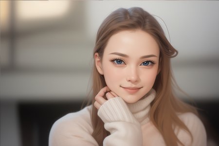 (masterpiece:1.2),(best quality:1.3, high quality:1.3), (highly detail eyes), highly detail mouth, highly detailed face, (closed mouth, light smile), <lora:lcm_lora_sdv1-5:0.37>