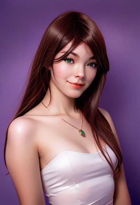 score_9, score_8_up, score_7_up, score_6_up, source_cartoon, 1girl, female, solo, femenine, petite, lean, pale skin,, soaking wet hair, smile, diaphonous white dress, bronze necklace, medium breasts, female focus, official style, close up, perfect anatomy, perfect face, standing,  abstract beauty, beautiful, centered, looking at the camera, approaching perfection, dynamic, moonlight, highly detailed, watercolor painting, artstation, concept art, smooth, sharp focus, illustration, portrait