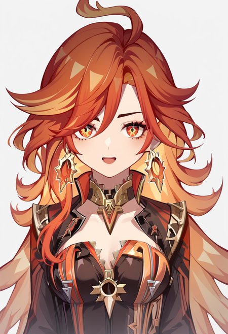 score_9,score_8_up,score_7_up,<lora:mavuika_(genshin_impact)_pony:1>,cleavage,open_hands,chibi,solo,open_mouth,fire,:d,1girl,mavuika_(genshin_impact),earrings,jacket,long_sleeves,black_gloves,upper_body,