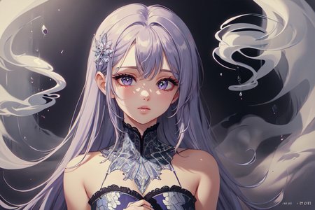 highly insanely detailed, masterpiece, top quality, best quality, highres, 4k, 8k, RAW photo, (very aesthetic, beautiful and aesthetic),  
(code_style,codestyle),(sympattern,geometric pattern:1.2), 
<lora:CodeStyle (half generic class)_564920:0.5>, 
(1girl:1.3), 1other, 
prison,ethereal ivory background,lilac background,(color fusion background,colored smoke background,dripping colors background:1.2),âââ