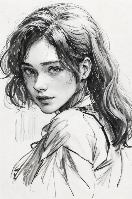 best quality, masterpiece, monochrome, traditional media, sketch, ACUElise,  <lora:Sketch_20230919203655:0.7> <lora:ACUElise:0.9>