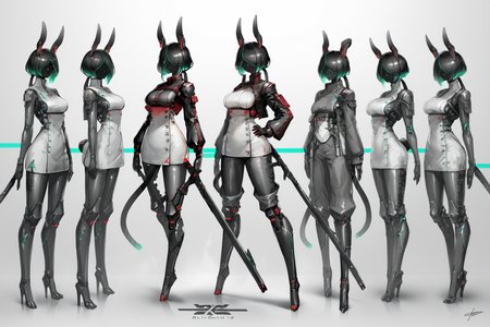 score_9, score_8_up, score_7_up, score_6_up, score_5_up, score_4_up, BREAK, source_anime, solo, 1girl, rating_safe, ((mature female)), ((long green flowing hair)), mechanical parts, (big backwards folded mechanical rabbit ears), mature female, (bunny ears), (animal ears), subdermal port, ((milf, mature female, big breasts)), hexagon lines in skin, naval uniform overcoat, naval uniform, white military uniform, dress_uniform, ribbons, ((red eyes)), bunny tail, rabbit tail, aiguillette, ((green hair)), ascot, ((Ground level (from the side) view Extreme Close shot)), latex pilot suit, shoulder cutout, bunny rabbit Tail, ((hair over one eye, )), digitigrade, clawed feet, minimal clothes, ((metal skin, shiny skin, vampire aesthetic, digital eyes, filled eyes, monochromatic eyes, glowing eyes, colored sclera, red sclera, mechanical eyes, partially shaded face, )), <lora:ECHANIS:1>,  <lora:Borg Assimilation:0.8> BORG (RACE), BORG <MAN/WOMAN>, BROG QUEEN (STAR TREK)