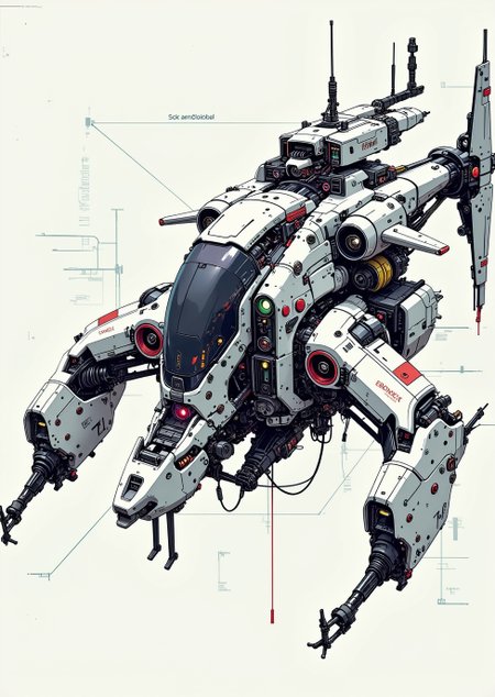 <lora:ck-nc-pastel-cyberpunk:1.1> A digital artwork in the style of cknc, An exploded drawing of a futuristic helicopter