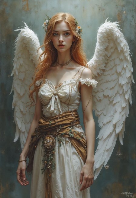 score_9, score_8_up, score_7_up, score_6_up, score_5_up, score_4_up, <lora:OilpaintIMP:1> 0cmtr1g, angel