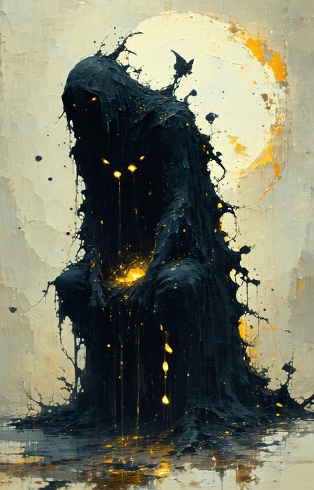 Tried to be like everyone, open my soul, but what I had to give, resulted loathing, creature, beast, detailed, atmo, longing, desperation, suffering, eerie, unsettling, rejection