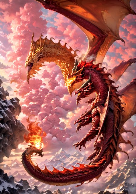 score_9,score_8_up, score_8, 
dungeons and dragons, sky, clouds, light diffusion, red dragon, fire ball, breathing fire, DnDV1,
 <lora:Expressive_H:0.5>  <lora:Dungeons_and_Dragons_Art_Style:1>