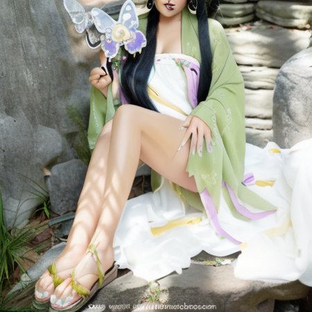 一件浅绿色汉服