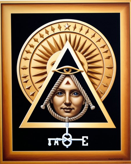 a MAster mason 33 grade, illuminati, dark, esoteric, surrealistic, a key, doviliotarot      <lora:DovilioTarot_SDXL:1.0>