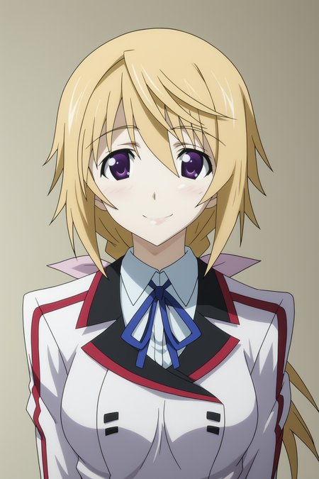 score_9, score_8_up, score_7_up, source anime, prefect lighting, very aesthetic, BREAK, anime coloring, anime screencap,
<lora:charlotte_dunois_v3-pdv6:1>, 1girl, charlotte dunois, infinite stratos, blonde hair, purple eyes, low ponytail,
infinite stratos academy school uniform,
BREAK, looking at viewer, smile, upper body, portrait, close-up, 
BREAK,