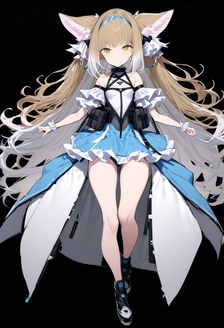 masterpiece, best quality, ultra-detailed, beautiful, nai3, 1girl, solo, full_body, tachi-e, 
suzuran_\(arknights\),