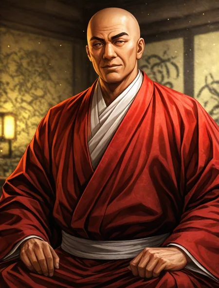 <lora:nobuyabo-style_XL_illustrious-noob_v1:1>nobuyabo style, 1boy, monk, best quality, masterpiece, high quality,newest, absurdres, highres,incredibly absurdres ,<lora:NoobV065sHyperDmd:1>