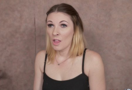 1girl, interview, porn casting, undressing