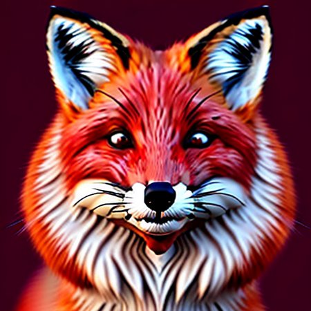 Red fox head Frieda karlo