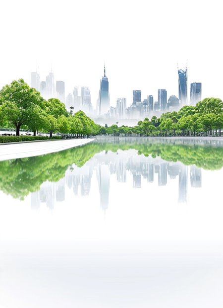 highkey, city skyline, green city, trees, white background, reflection,
<lora:Highkey-SDXL:1>