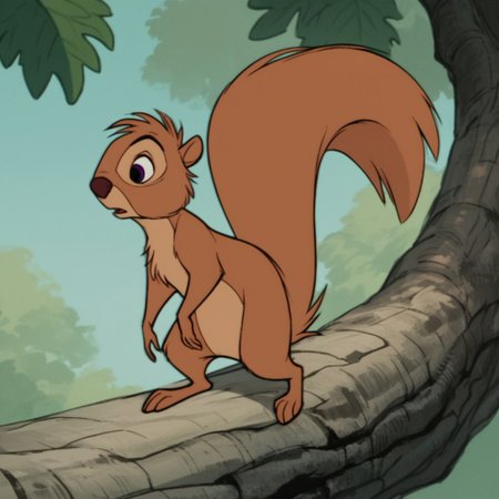 score_9, score_8_up, score_7_up, score_6_up, score_5_up, score_4_up, source_furry, squirrelArthur, feral, male, squirrel, brown fur, squirrel tail, standing, in a tree,