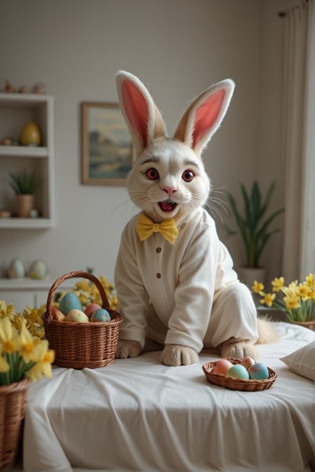 Generation Mode:

sdxl_txt2img

Positive Prompt:

score_9, score_8_up, score_7_up, Happy3aster, yellow flowers, easter eggs in basket, very detailed dark realism style image, When the moon rises red you should hide or stay in bed, themes of dread and danger,

Negative Prompt:

low quality, pixelated, nsfw, cleavage, nipples

Positive Style Prompt:

score_9, score_8_up, score_7_up, Happy3aster, yellow flowers, easter eggs in basket, very detailed dark realism style image, When the moon rises red you should hide or stay in bed, themes of dread and danger,

Negative Style Prompt:

low quality, pixelated, nsfw, cleavage, nipples

Model:

ponyRealism_v21MainVAE (SDXL)

VAE:

fenrisxl_SDXLLightning (SDXL)

Width:

840

Height:

1256

Seed:

3157272588

Steps:

35

Scheduler:

euler_a

CFG scale:

4

CFG Rescale Multiplier:

0

Seamless X Axis:

false

Seamless Y Axis:

false

High Resolution Fix Enabled:

false

LoRA:

Happy3aster Pony (SDXL) - 0.75