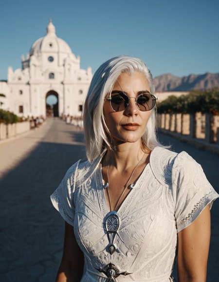 cinematic still nightsonglora, woman, portrait, silver hair, summer dress, sunglasses . emotional, harmonious, vignette, 4k epic detailed, shot on kodak, 35mm photo, sharp focus, high budget, cinemascope, moody, epic, gorgeous, film grain, grainy, nightsonglora, woman, portrait, silver hair, summer dress, sunglasses, pretty, elegant, intricate, detailed, symmetry, sharp focus, fair quality, dramatic light, consistent, cinematic, highly detail, very coherent, color, artistic, still, professional, extremely fine, epic composition, clear, beautiful, aesthetic, cheerful, magical, scenic, background