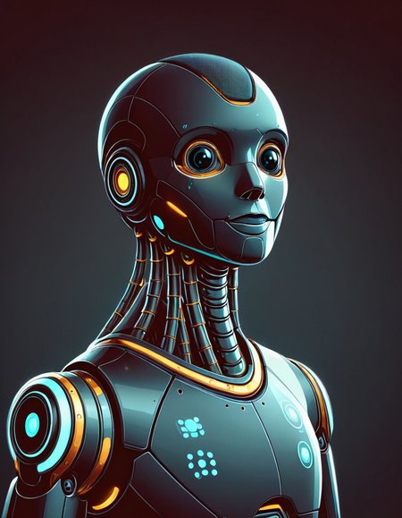 celshadinglora, 1robot, portrait