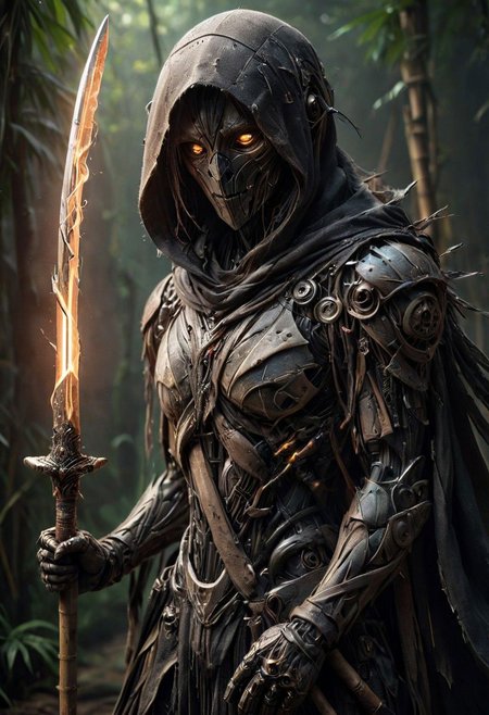Super Closeup Portrait, Create a neon-pastel dystopian description capturing the essence of a slender busty Cyborg wearing a boldly patterned torn Shadow linen hooded Cape and Large round Rice picker hat, It gazes directly at the camera, extending his arm with His Bamboo katana sword and bamboo shield. . The surreal scene is further enhanced as her long hair seamlessly merges with the vibrant background.
raw photo, a vibrant spectral neon sunset landscape, photorealistic, high detailed texture, 8k uhd, dslr, soft lighting, high quality, film grain, Fujifilm XT3, highly detailed photography, (muted colors, cinematic, dim colors, soothing tones:1.2), vibrant, insanely detailed, hyperdetailed, (dark shot:1.2), (vsco:0.3), (intricate details:0.9), (hdr, hyperdetailed:1.2)
atmospheric haze, Film grain, cinematic film still, shallow depth of field, highly detailed, high budget, cinemascope, moody, epic, OverallDetail, gorgeous, 2000s vintage RAW photo, photorealistic, candid camera, color graded cinematic, eye catchlights, atmospheric lighting, skin pores, imperfections, natural, shallow dof