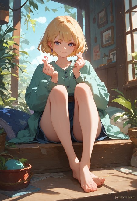 score_9, score_8_up, score_7_up, 1girl double finger heart, full body, sitting
<lora:finger_heart_korean_retry_1:1>