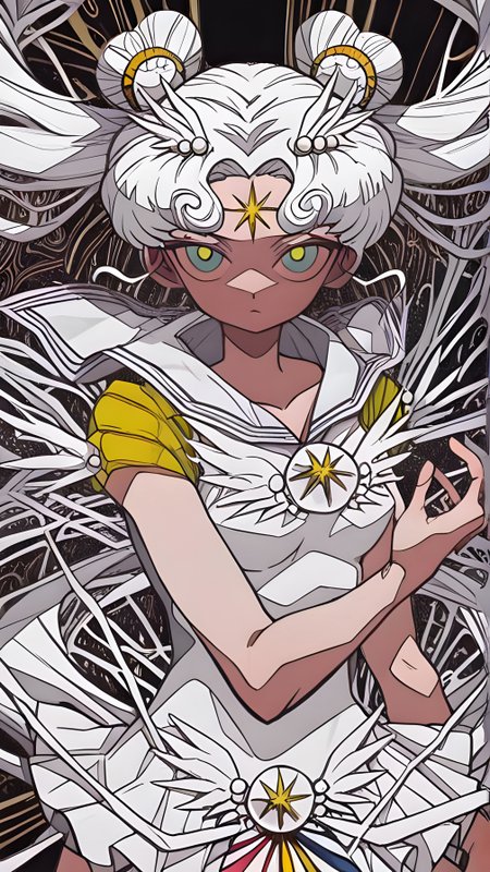 Sailor Cosmos,7A3IFRHPR_illu,ligne claire - dynamic pose - abstract element - abstract background,<lora:Sailor Cosmos:0.8>,<lora:hwm4to7A3IFRHPR:1.0>
