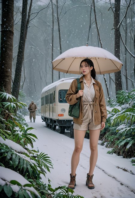 score_9,score_8_up,score_7_up,8k,,ruanyi0732,snowing,jungle,
1girl,<lora:0732 winter_v1_pony:1>