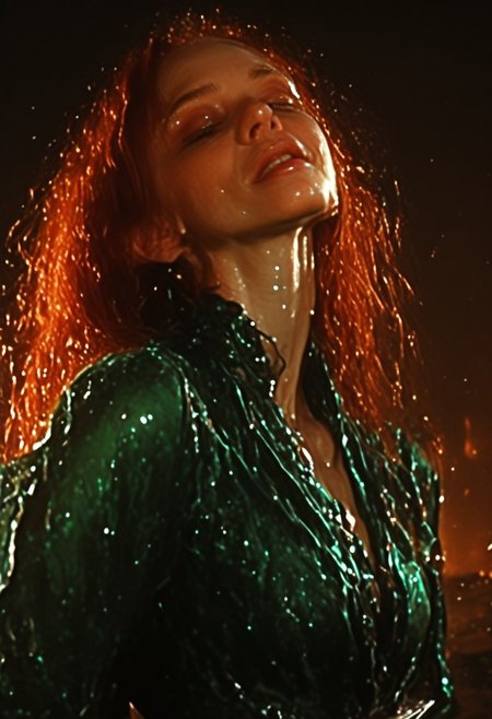 masterpiece, best quality, (minimalism:0.8), solo, 1girl, smirk, red lipstick,mysterious woman, fire, dressof ire, dress of fire, fire dress,cowboy shot, 1girl,,20yo, redhead, ginger hair,gradient,, green eyes, long hair, hair pin, Big breast, clesvage,slender,(lace thigh strap:1.1),muscular, looking at viewer, green evening dress, earings, looking at viewer, complex background,  fire in background, fires, burning,, action pose, long  sleeve dress,smile beam ,orange dress <lora:dress-of-fire-il-01:1>redhead, ginger hair.seductive expression, seductive face, fit body, abs, sex pose, lingerie, onsen background, Athletic,fit, muscular,artist:moriimee,,onsen,rock,water,fog,, SSB.reflective water, rocks.artist:moriimee, 7481llu, sinfully stylish, dramatic lighting, shadows, soft light